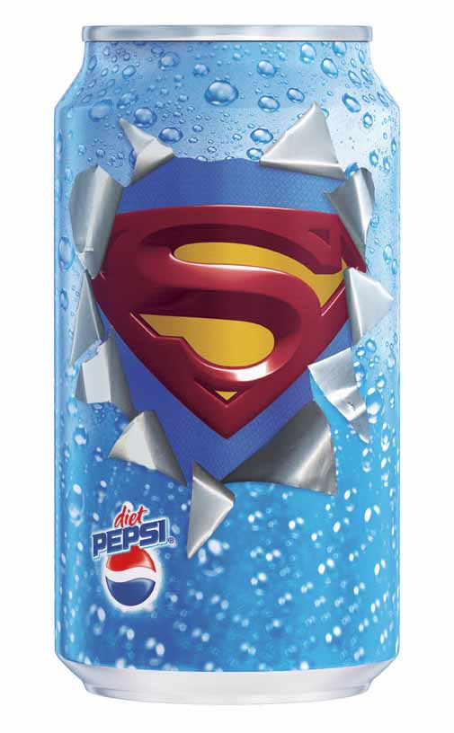 Superman Returns branded Pepsi can