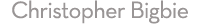 Dallas filmmaker Christopher Bigbie logo