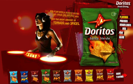 Doritos Webby Award winning Interactive Web Media for Tribal DDB Agency