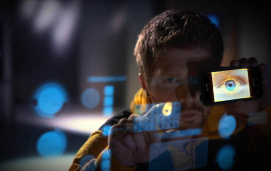 Sprint Films Branded epic Escape Content video for mobile phone with in camera forced perspective special effects commercial by writer and director Christopher Bigbie featuring stunt performers Thomas & Jonathan Tapp Brothers and model actress MiMi Sisombath